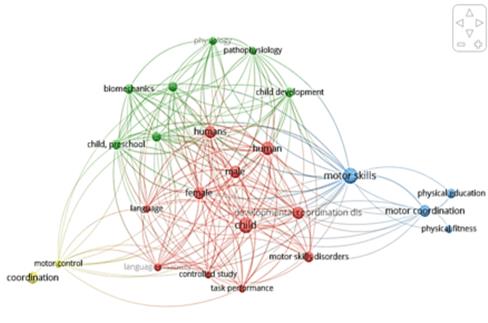 Red de coocurrencia de términos relacionados a las CPM